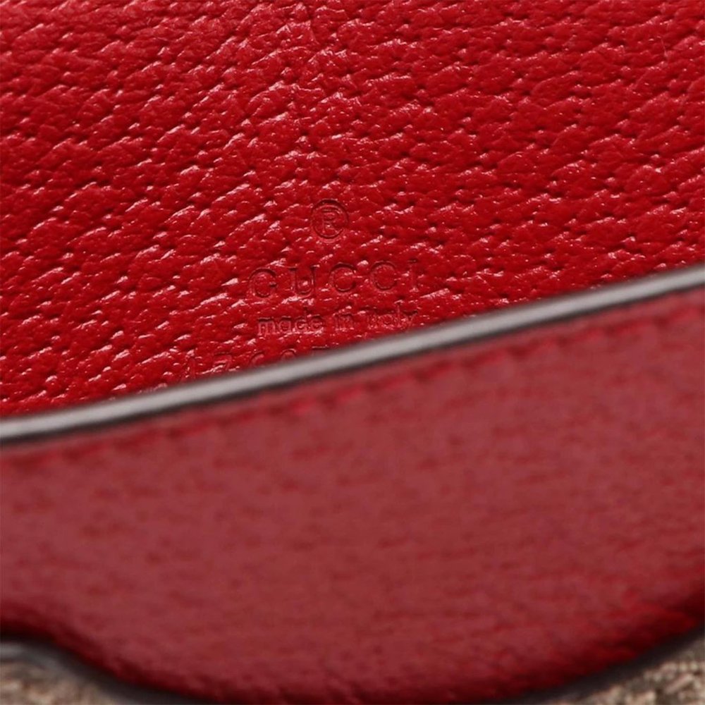 Gucci Queen Margaret GG Chain Wallet Mini in Coated Canvas - Picture 4 of 5